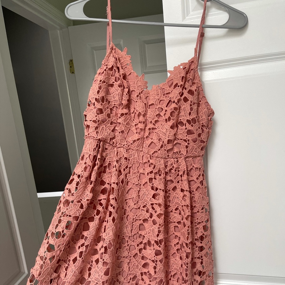 ASTER THE LABEL blush dress
